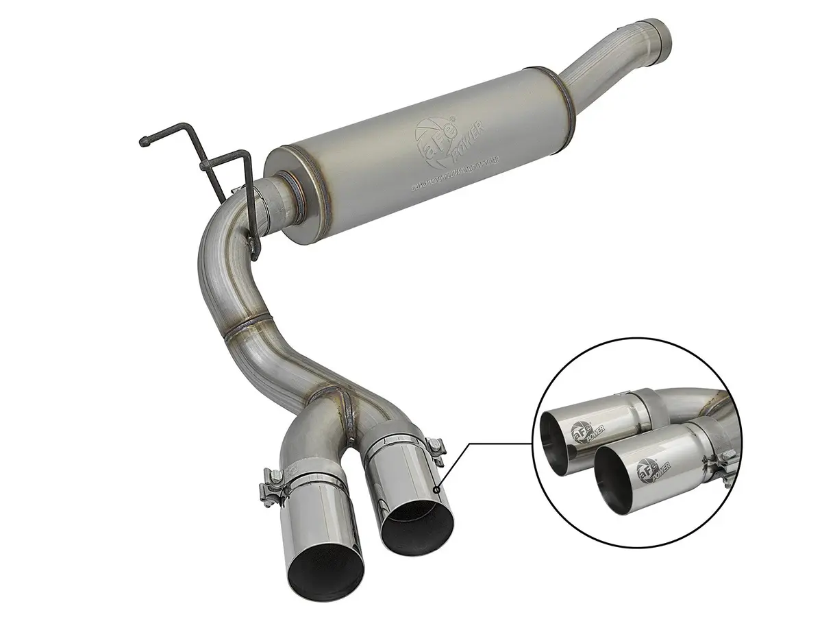 Afe: Rebel Series 3-1/2" 409 Stainless Steel Cat-Back Exhaust System Ram 2500/3500 14-18 V8-6.4L Hemi 1
