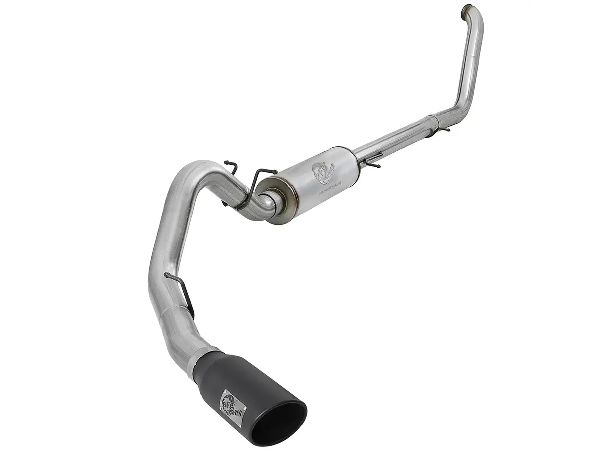 Afe: Large Bore-Hd 4" 409 Stainless Steel Turbo-Back Exhaust System Ford Excursion 00-03 V8-7.3L (Td) 1
