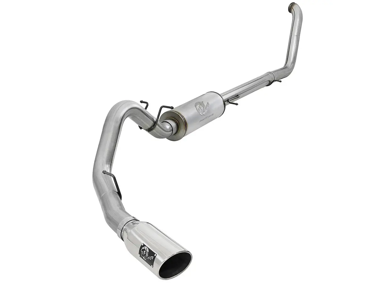 Afe: Large Bore-Hd 4" 409 Stainless Steel Turbo-Back Exhaust System Ford Excursion 00-03 V8-7.3L (Td) 1