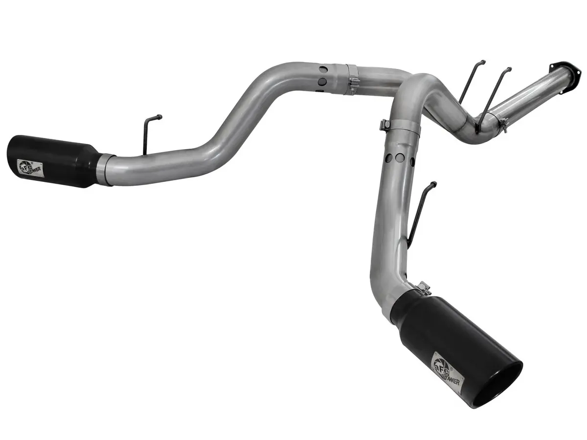 Afe: Large Bore-Hd 4" 409 Stainless Steel Dpf-Back Exhaust System Ford Diesel Trucks 11-14 V8-6.7L (Td) 1