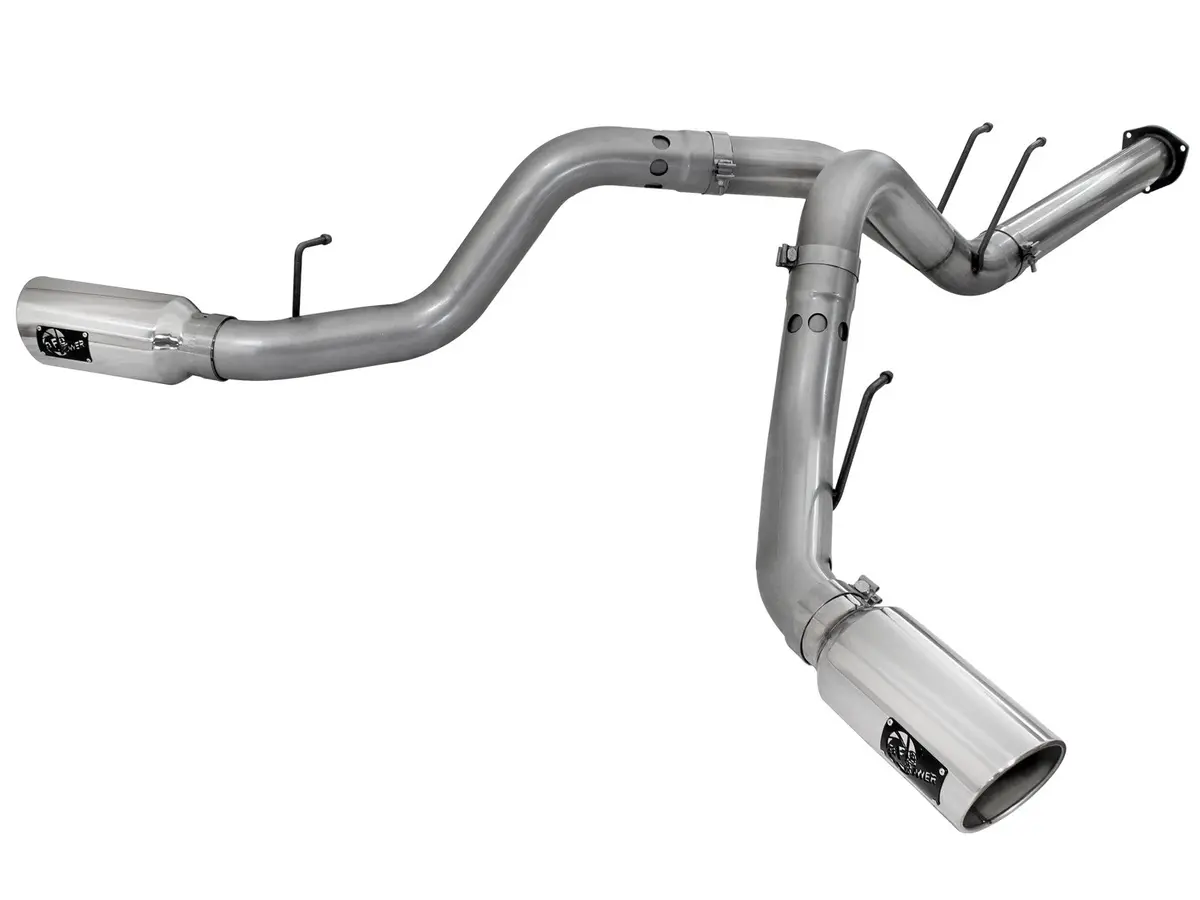 Afe: Large Bore-Hd 4" 409 Stainless Steel Dpf-Back Exhaust System Ford Diesel Trucks 11-14 V8-6.7L (Td) 1