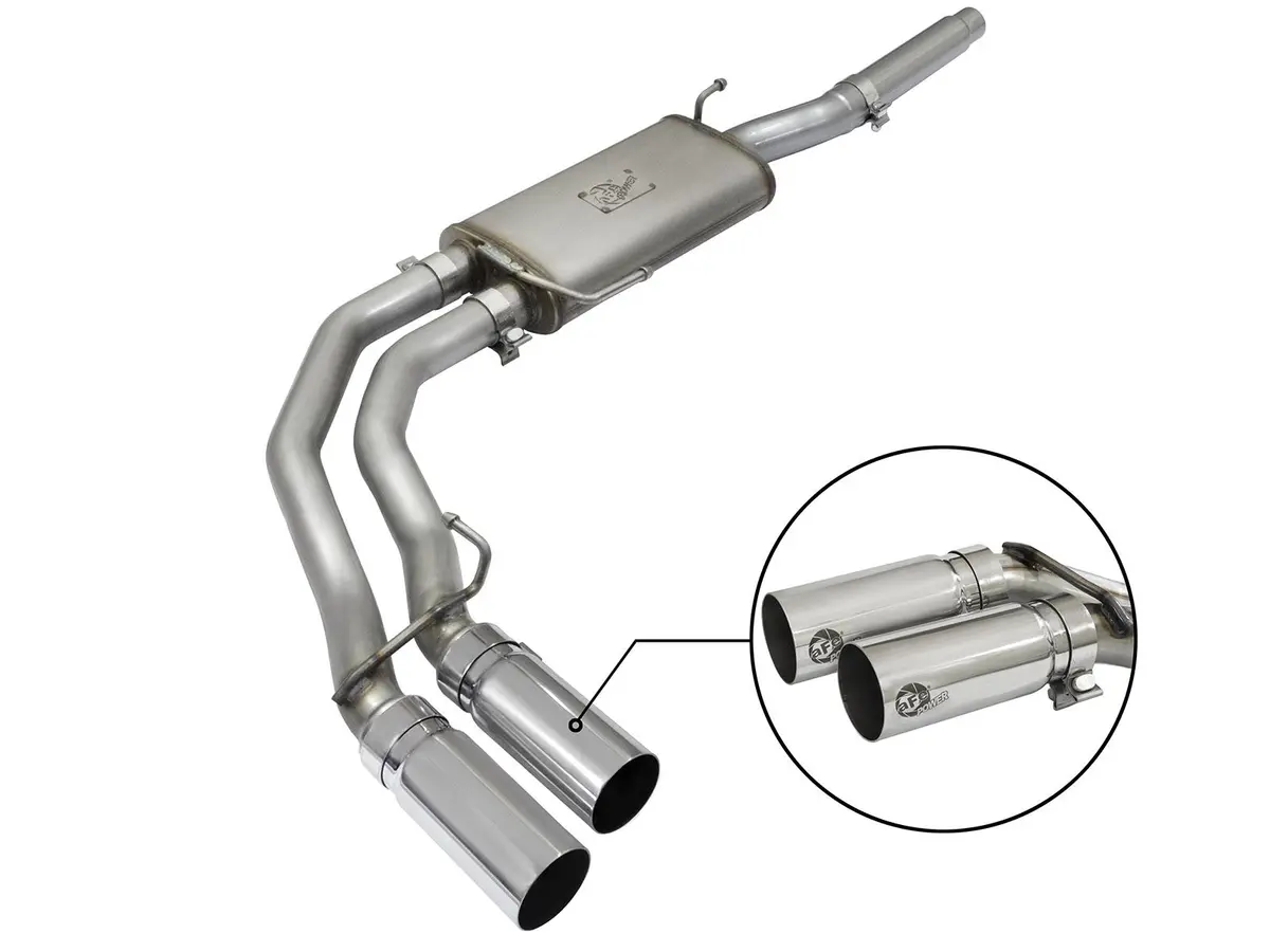 Afe: Rebel Series 3" To 2-1/2" 409 Stainless Steel Cat-Back Exhaust System Ford F-150 04-08 V8-4.6L/5.4L 1