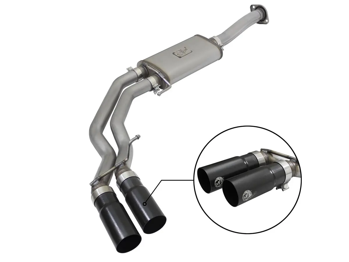Afe: Rebel Series 3" To 2-1/2" 409 Stainless Steel Cat-Back Exhaust System Ford F-150 15-20 V6-2.7L/3.5L(Tt)/V8-5.0 1