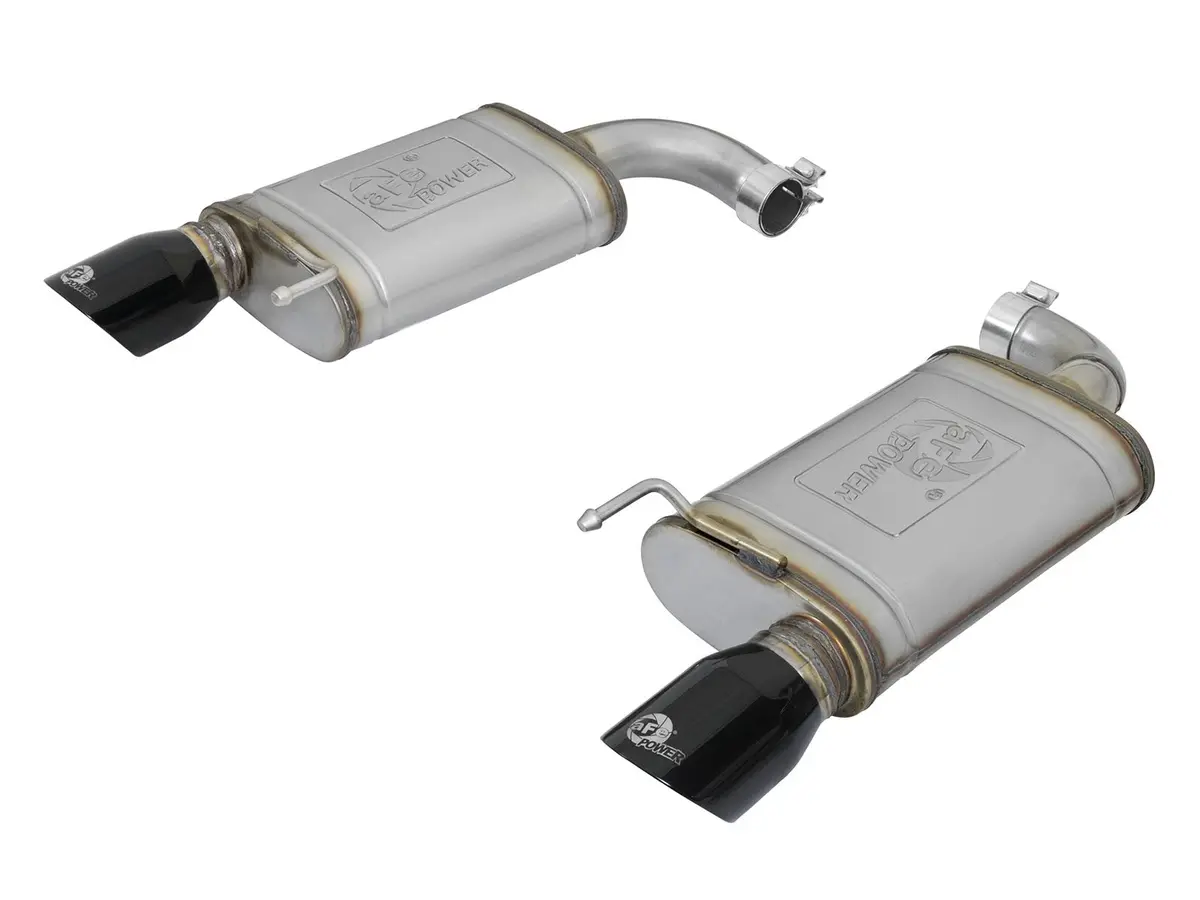 Afe: Mach Force-Xp 2-1/2" 409 Stainless Steel Axle-Back Exhaust System Ford Mustang 15-19 I4-2.3L (T) & V6-3.7L 1