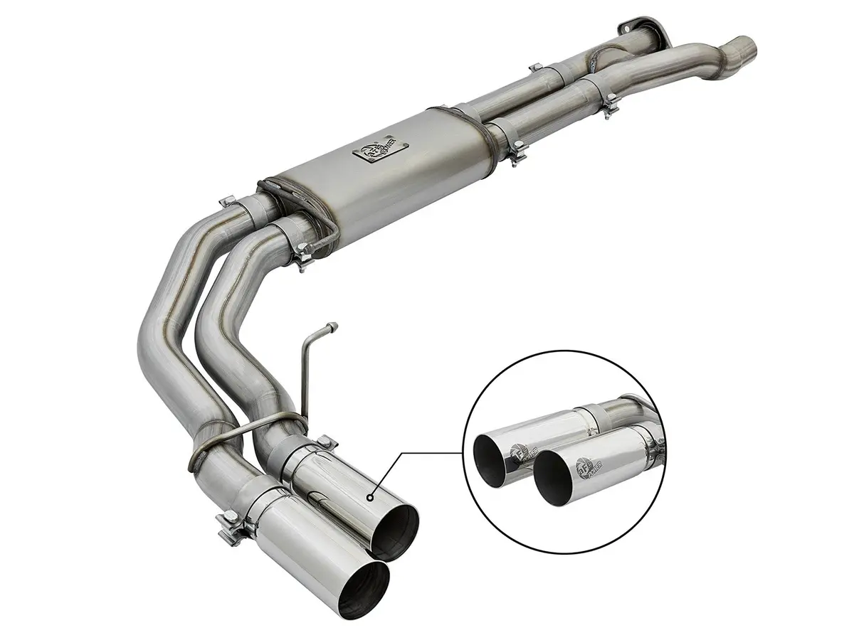Afe: Rebel Series 3"409 Stainless Steel Cat-Back Exhaust System Ford F-150 Raptor 17-20 V6-3.5L (Tt) 1