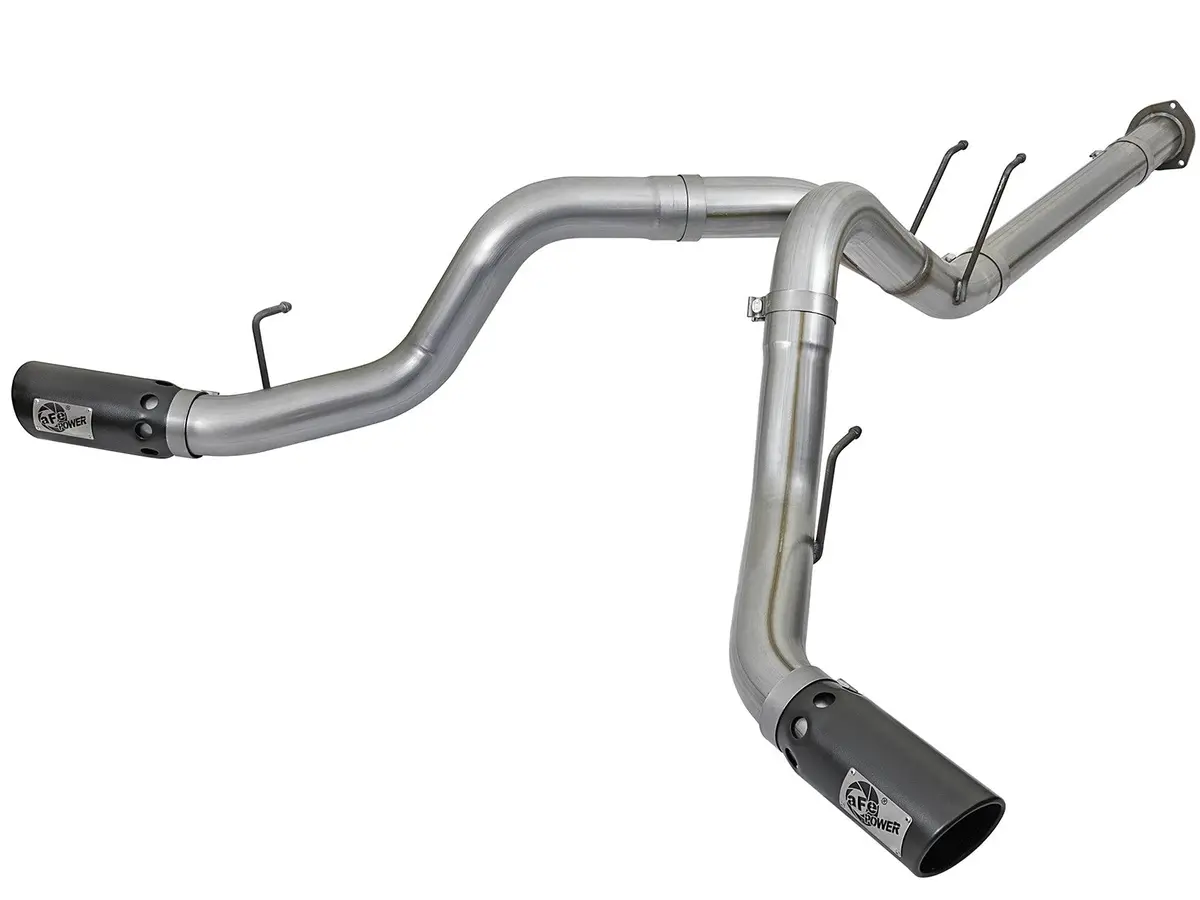 Afe: Large Bore-Hd 4" 409 Stainless Steel Dpf-Back Exhaust System Ford Diesel Trucks 17-20 V8-6.7L (Td) 1