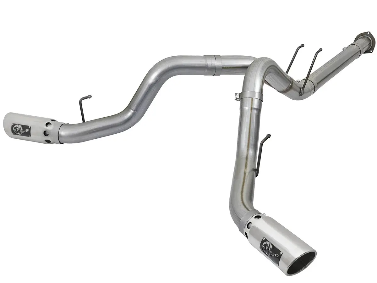 Afe: Large Bore-Hd 4" 409 Stainless Steel Dpf-Back Exhaust System Ford Diesel Trucks 17-20 V8-6.7L (Td) 1