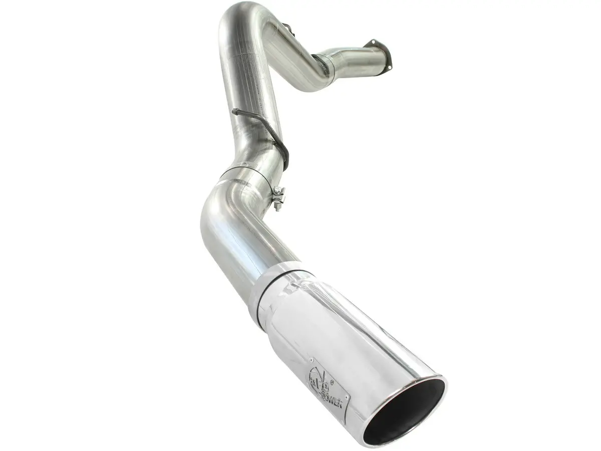 Afe: Large Bore-Hd 5" 409 Stainless Steel Dpf-Back Exhaust System Gm Diesel Trucks 07.5-10 V8-6.6L (Td) Lmm 1