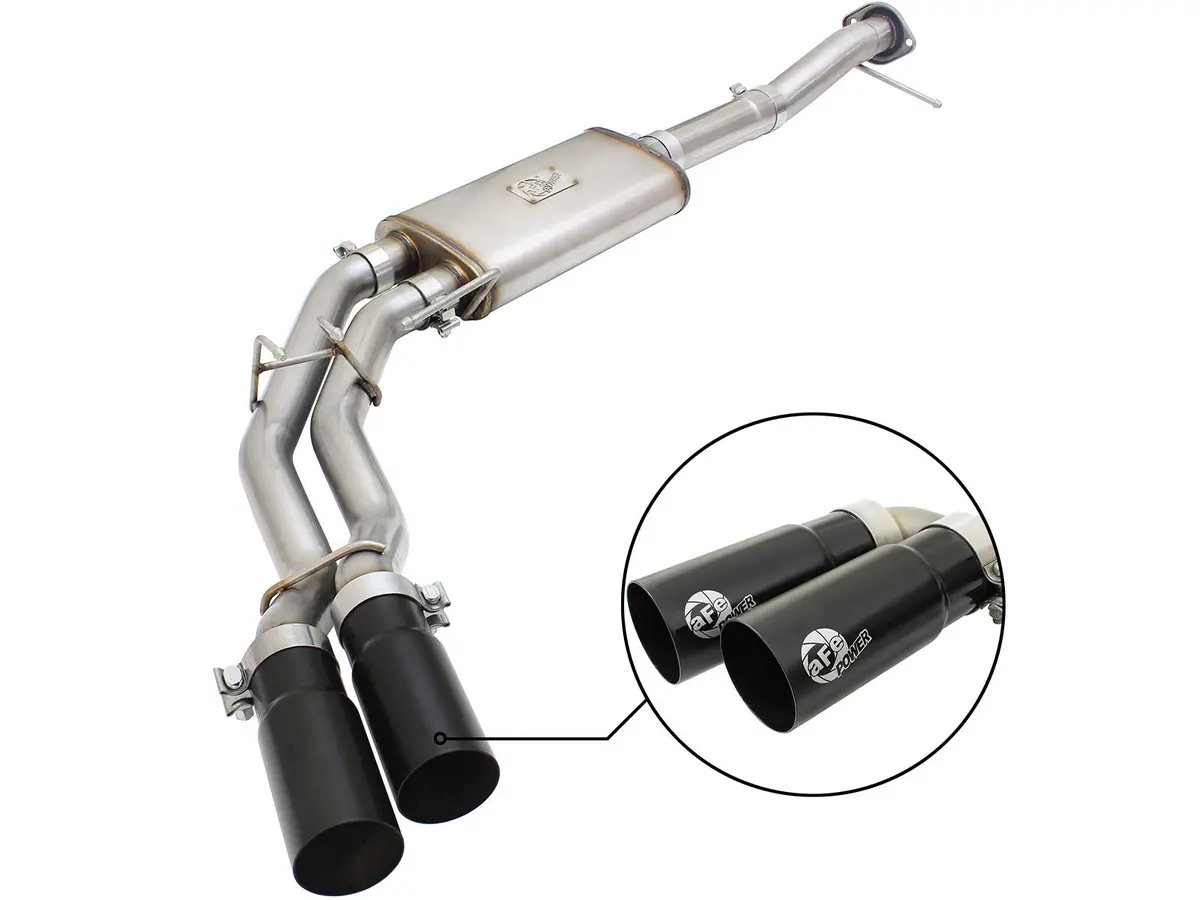 Afe: Rebel Series 3" To 2-1/2" 409 Stainless Steel Cat-Back Exhaust System Ford F-150 09-14 V8-4.6L/5.4L/5.0L 1