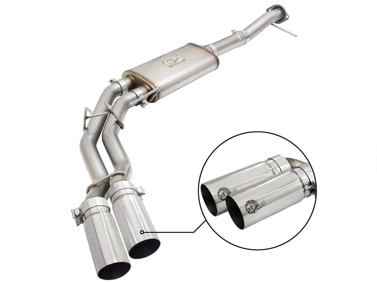 Afe: Rebel Series 3" To 2-1/2" 409 Stainless Steel Cat-Back Exhaust System Ford F-150 09-14 V8-4.6L/5.4L/5.0L 1