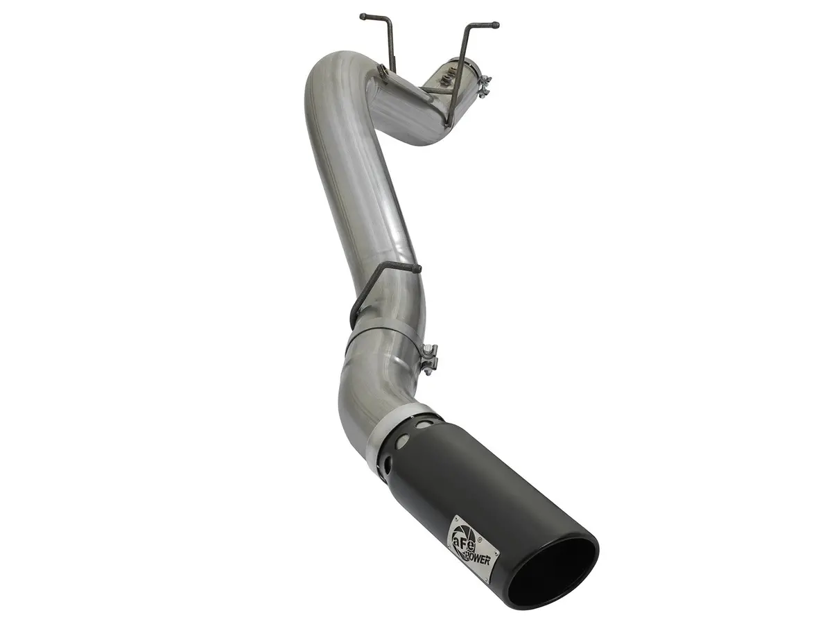 Afe: Large Bore-Hd 5" 409 Stainless Steel Dpf-Back Exhaust System Gm Diesel Trucks 17-19 V8-6.6L (Td) L5p 1