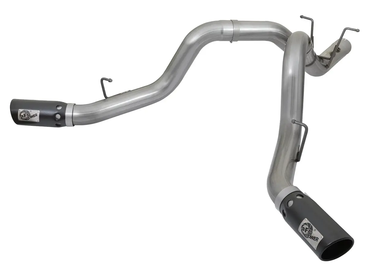 Afe: Large Bore-Hd 4" 409 Stainless Steel Dpf-Back Exhaust System Gm Diesel Trucks 17-19 V8-6.6L (Td) L5p 1