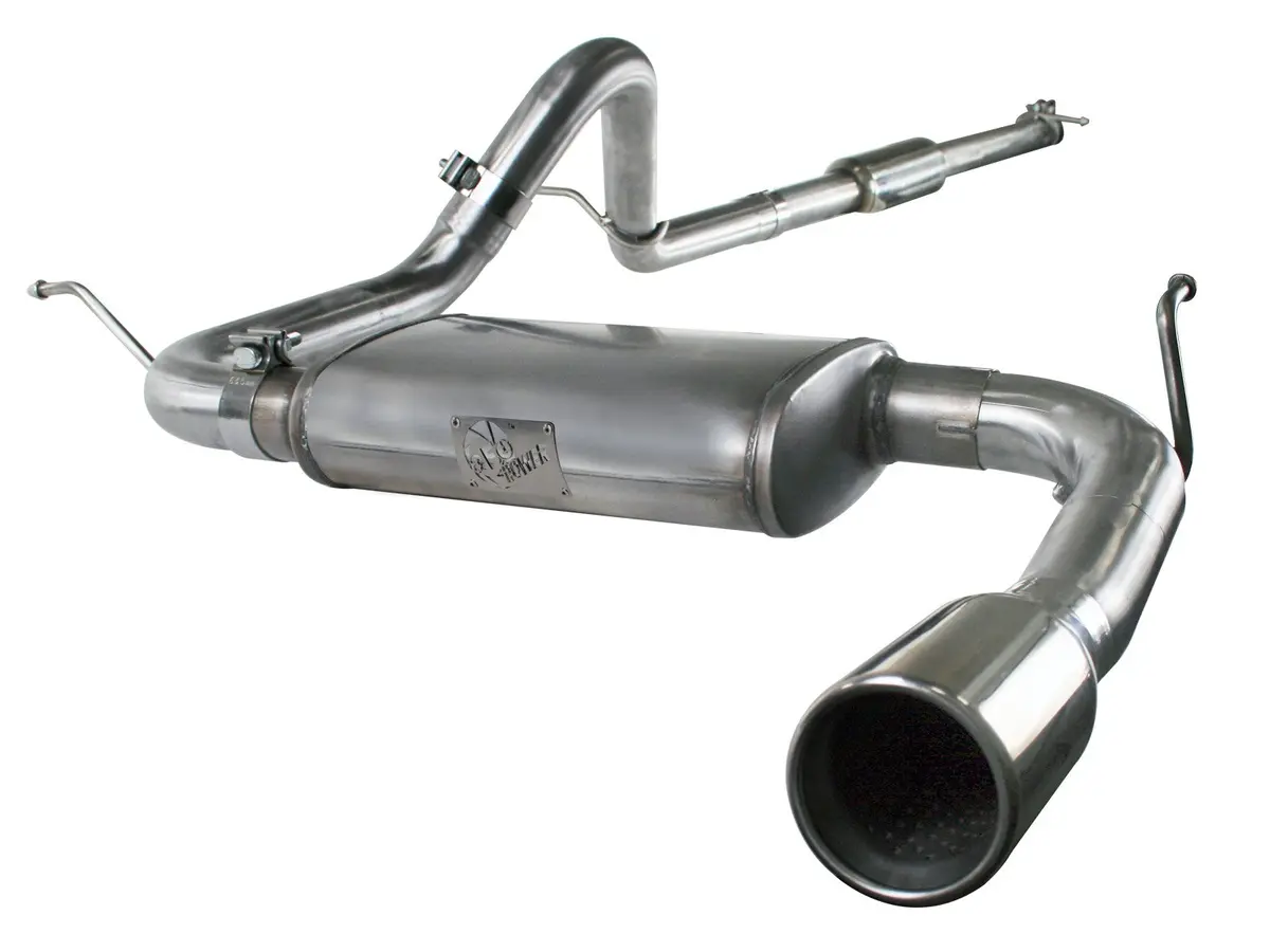 Afe: Mach Force-Xp 2-1/2" 409 Stainless Steel Cat-Back Exhaust System Jeep Wrangler (Jk) 07-11 V6-3.8L (4-Door) 1