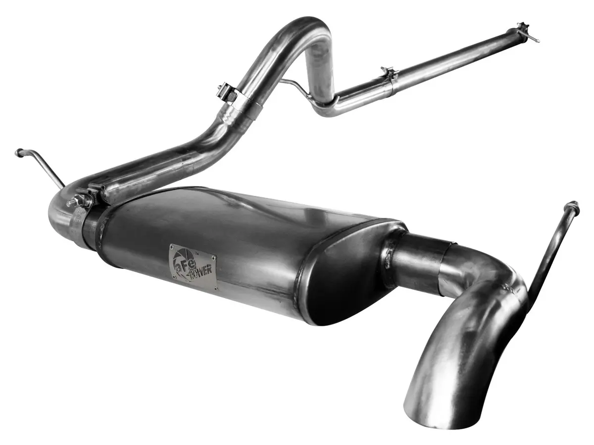 Afe: Mach Force-Xp Hi-Tuck 2-1/2" 409 Stainless Steel Cat-Back Exhaust System Jeep Wrangler (Jk) 07-11 V6-3.8L (4-Door) 1