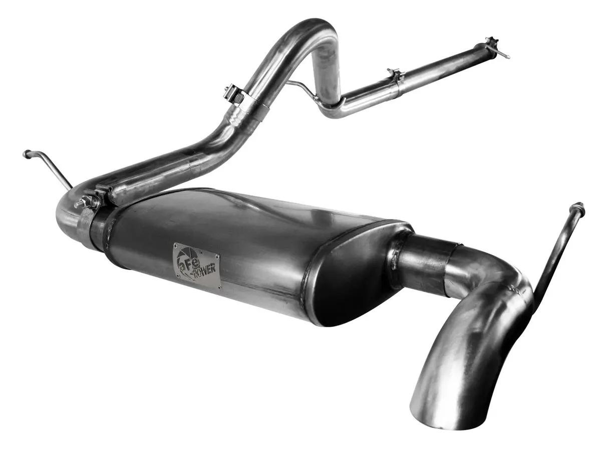 Afe: Mach Force-Xp Hi-Tuck 2-1/2" 409 Stainless Steel Cat-Back Exhaust System Jeep Wrangler (Jk) 07-11 V6-3.8L (2-Door) 1