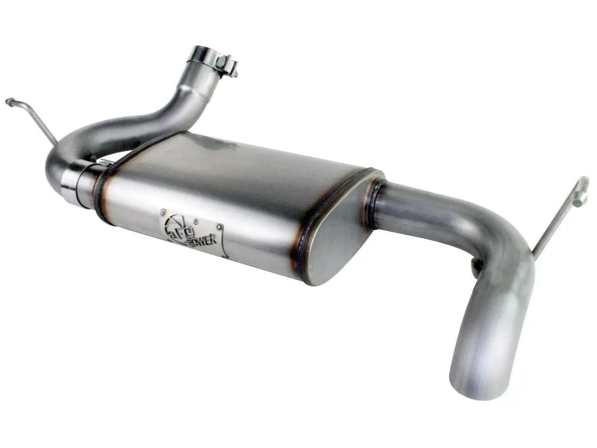 Afe: Mach Force-Xp 2-1/2" 409 Stainless Steel Axle-Back Exhaust System Jeep Wrangler (Jk) 07-18 V6-3.6/3.8L 1