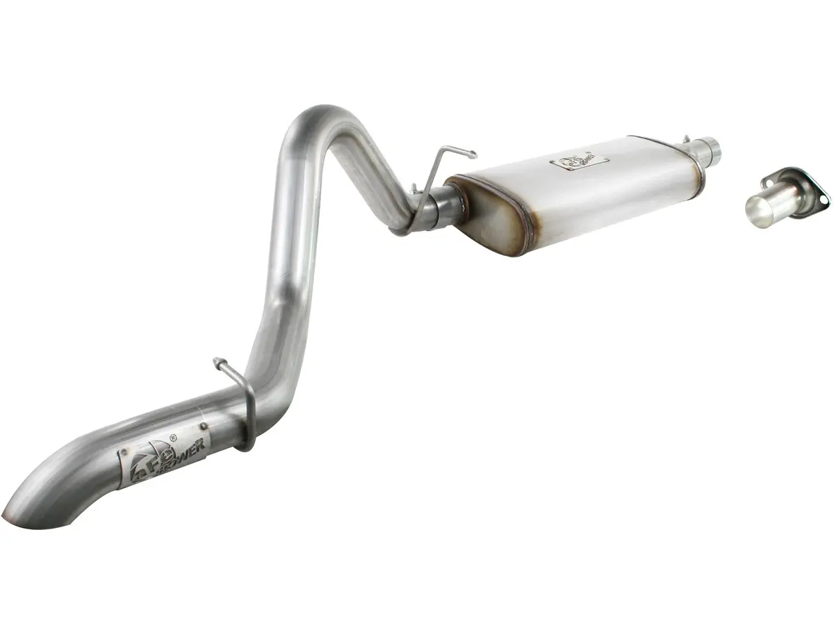 Afe: Mach Force-Xp 2-1/2" 409 Stainless Steel Cat-Back Exhaust System Jeep Wrangler (Tj) 97-06 I6-4.0L 1