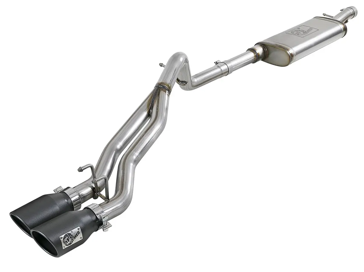 Afe: Rebel Series 2-1/2" 409 Stainless Steel Cat-Back Exhaust System Jeep Wrangler (Jk) 07-18 V6-3.6L/3.8L (4-Door) 1