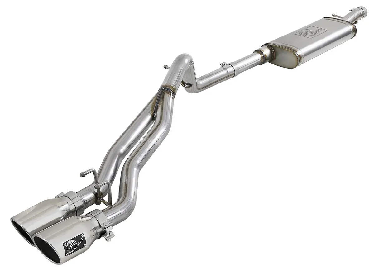 Afe: Rebel Series 2-1/2" 409 Stainless Steel Cat-Back Exhaust System Jeep Wrangler (Jk) 07-18 V6-3.6L/3.8L (4-Door) 1