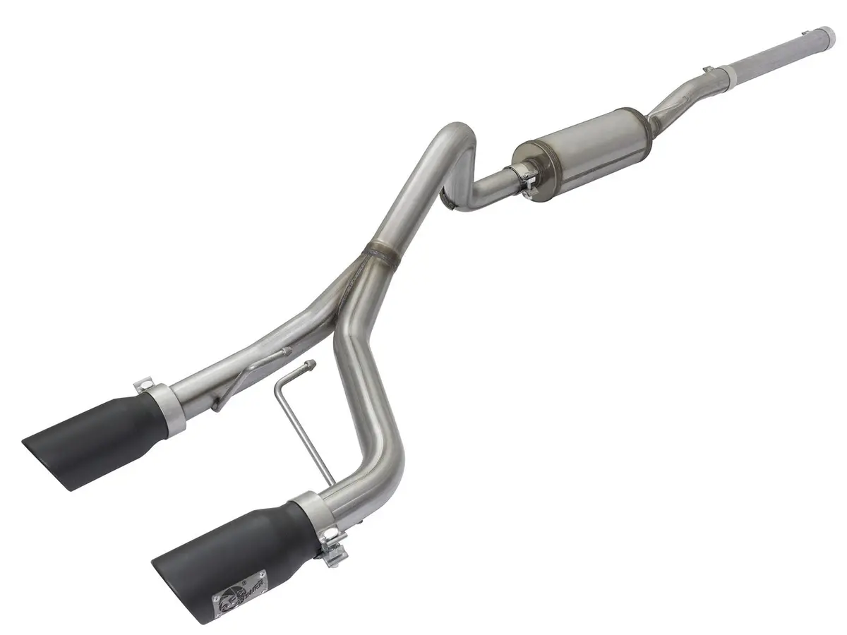 Afe: Rebel Series 2-1/2" 409 Stainless Steel Cat-Back Exhaust System Jeep Wrangler (Jk) 07-18 V6-3.6L/3.8L (2/4 Door) 1