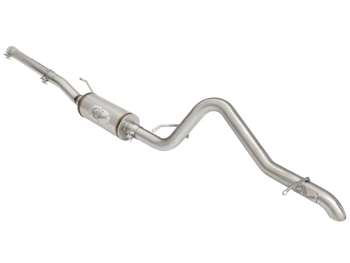 Afe: Mach Force-Xp 2-1/2" 409 Stainless Steel Cat-Back Exhaust W/ 18In Muffler Jeep Wrangler (Jk) 07-18 V6-3.6L/3.8L (2/4 Door) 1