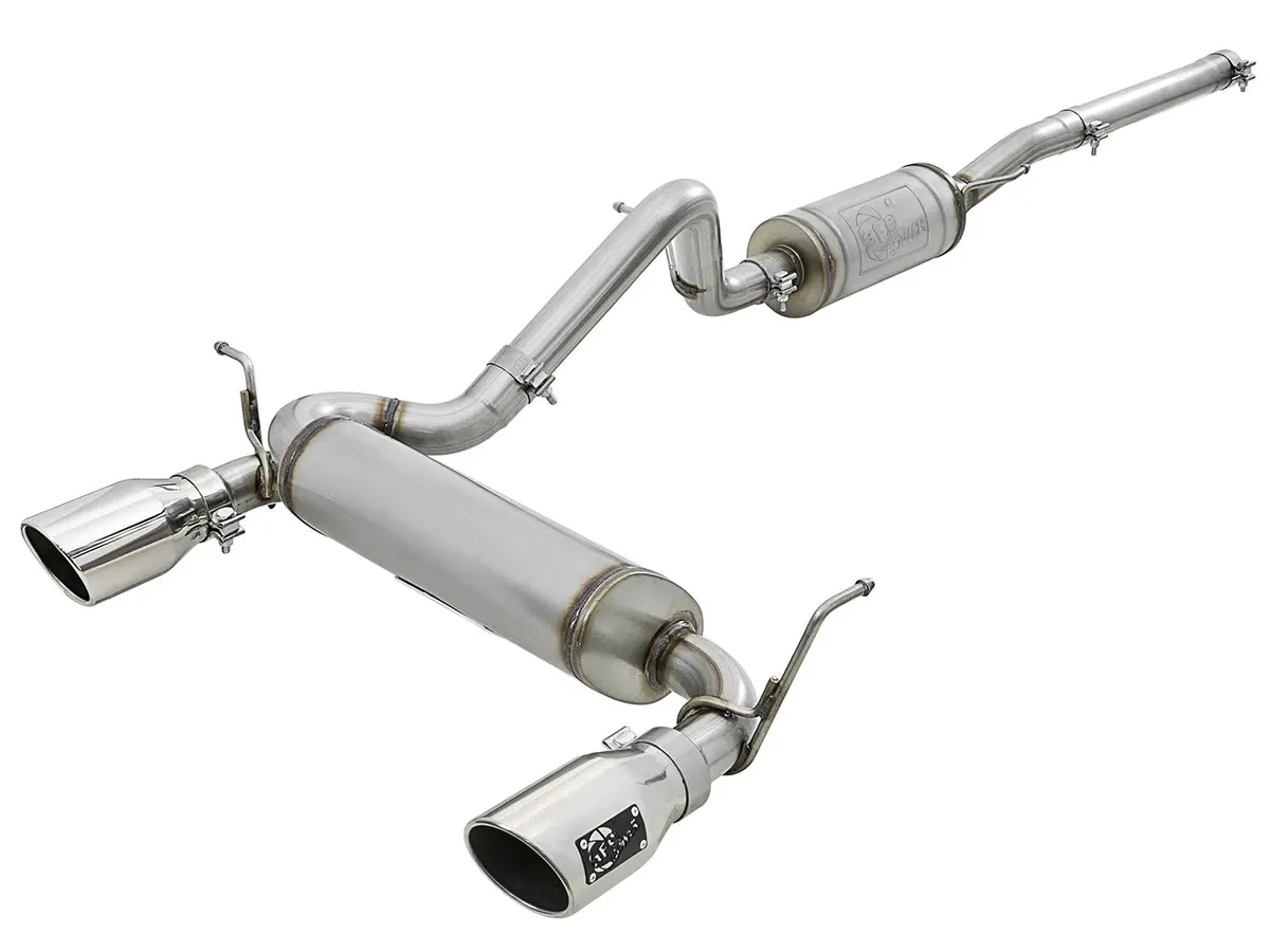 Afe: Rebel Series 2-1/2" 409 Stainless Steel Cat-Back Exhaust System Jeep Wrangler (Jk) 07-18 V6-3.6L/3.8L (2/4-Door) 1