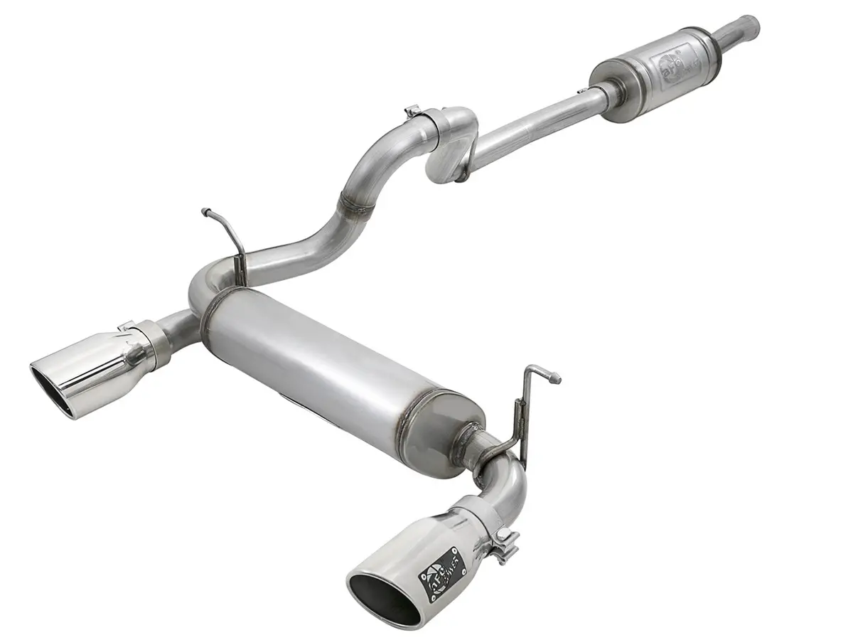 Afe: Rebel Series 2-1/2" 409 Stainless Steel Cat-Back Exhaust System Jeep Wrangler (Jl) 18-20 V6-3.6L (4 Door) 1