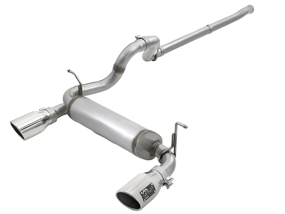 Afe: Rebel Series 2-1/2" 409 Stainless Steel Cat-Back Exhaust System Jeep Wrangler (Jl) 18-20 V6-3.6L (2/4 Door) 1