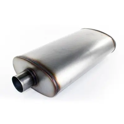 Afe: Mach Force-Xp 3" 409 Stainless Steel Muffler Muffler 3In In/Out 5 X 11 In Body Brushed 1