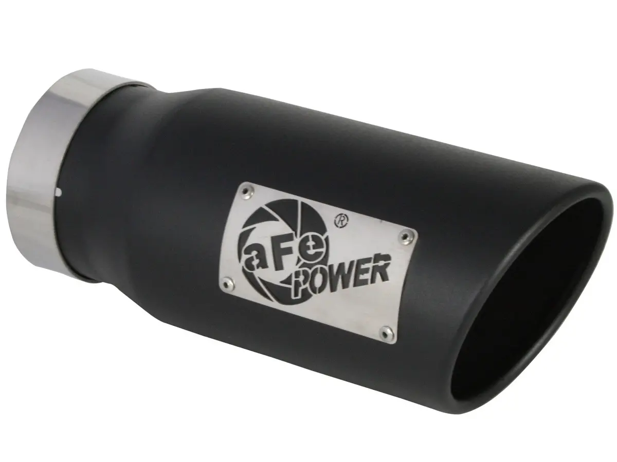 Afe: Mach Force-Xp 4" 409 Stainless Steel Exhaust Tip 4" In X 5" Out X 12" L Bolt-On Right 1