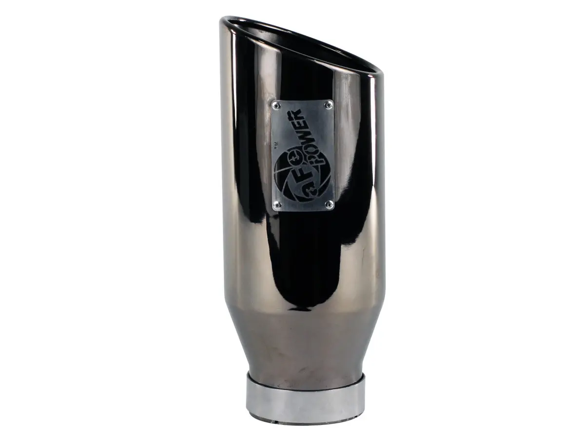 Afe: Mach Force-Xp 4" 409 Stainless Steel Exhaust Tip 4 In X 6 Out X 15 L In Bolt-On (Blk Chrome) 1