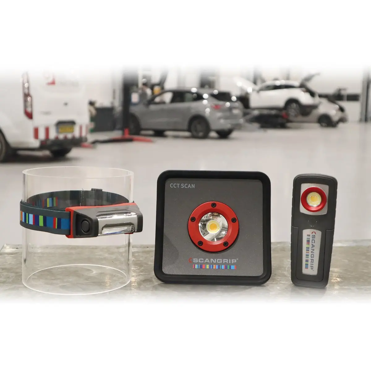 Scangrip Detailing Kit - Essential - Detailing And Colour Match Lights In A Handy Bag - With Us Plug 2