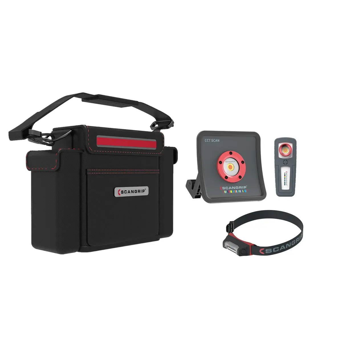 Scangrip Detailing Kit - Essential - Detailing And Colour Match Lights In A Handy Bag - With Us Plug 1