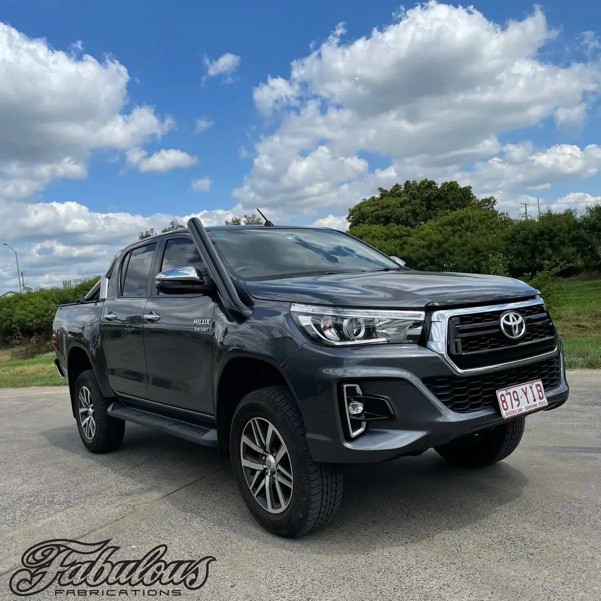 Toyota Hilux N80 Short Entry Stainless Snorkel 1