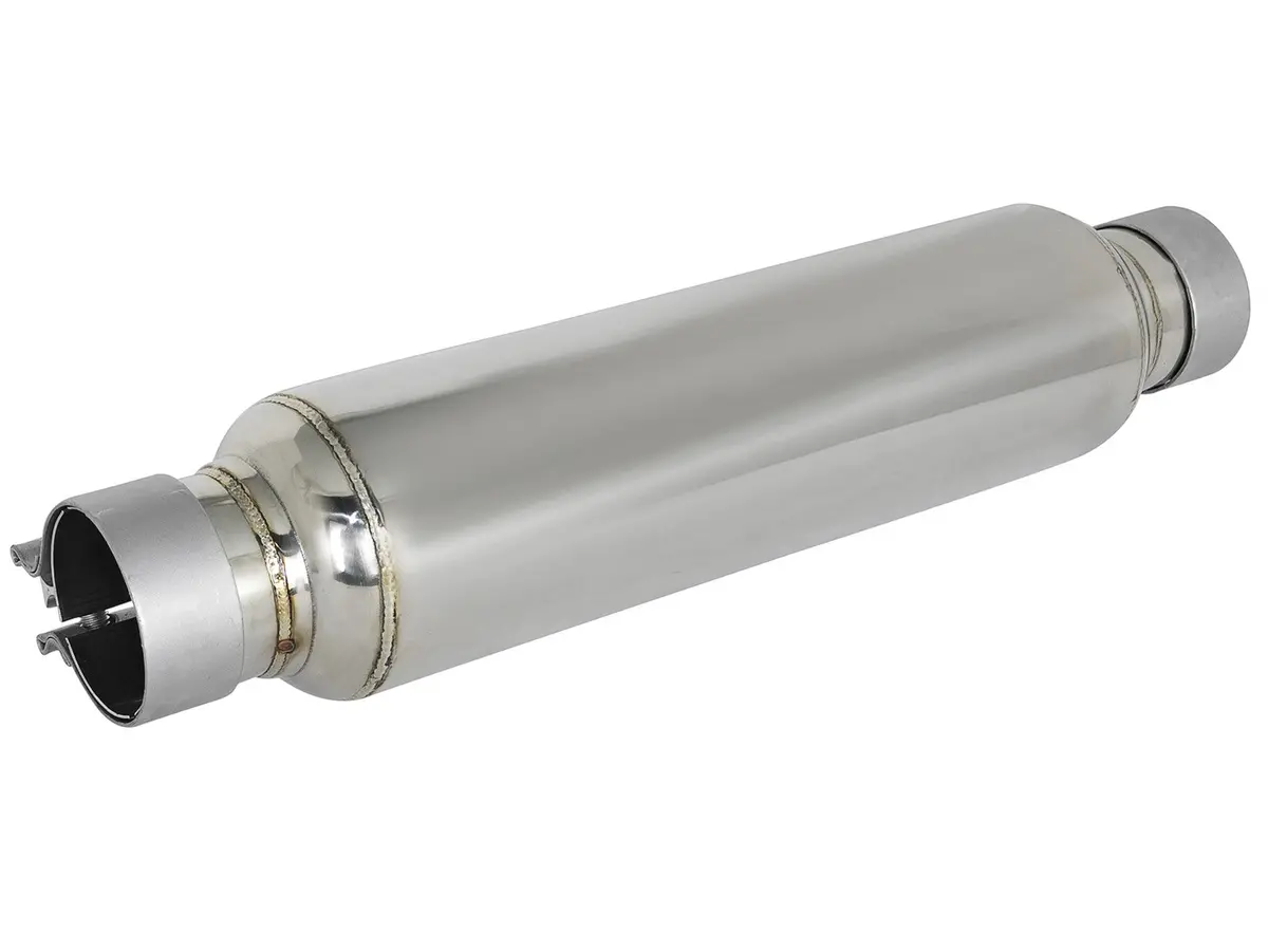 Afe: Mach Force-Xp 15" 304 Stainless Steel Resonator 2-1/2" In/Out, 4" X 15" Body, 19" L Overall 1