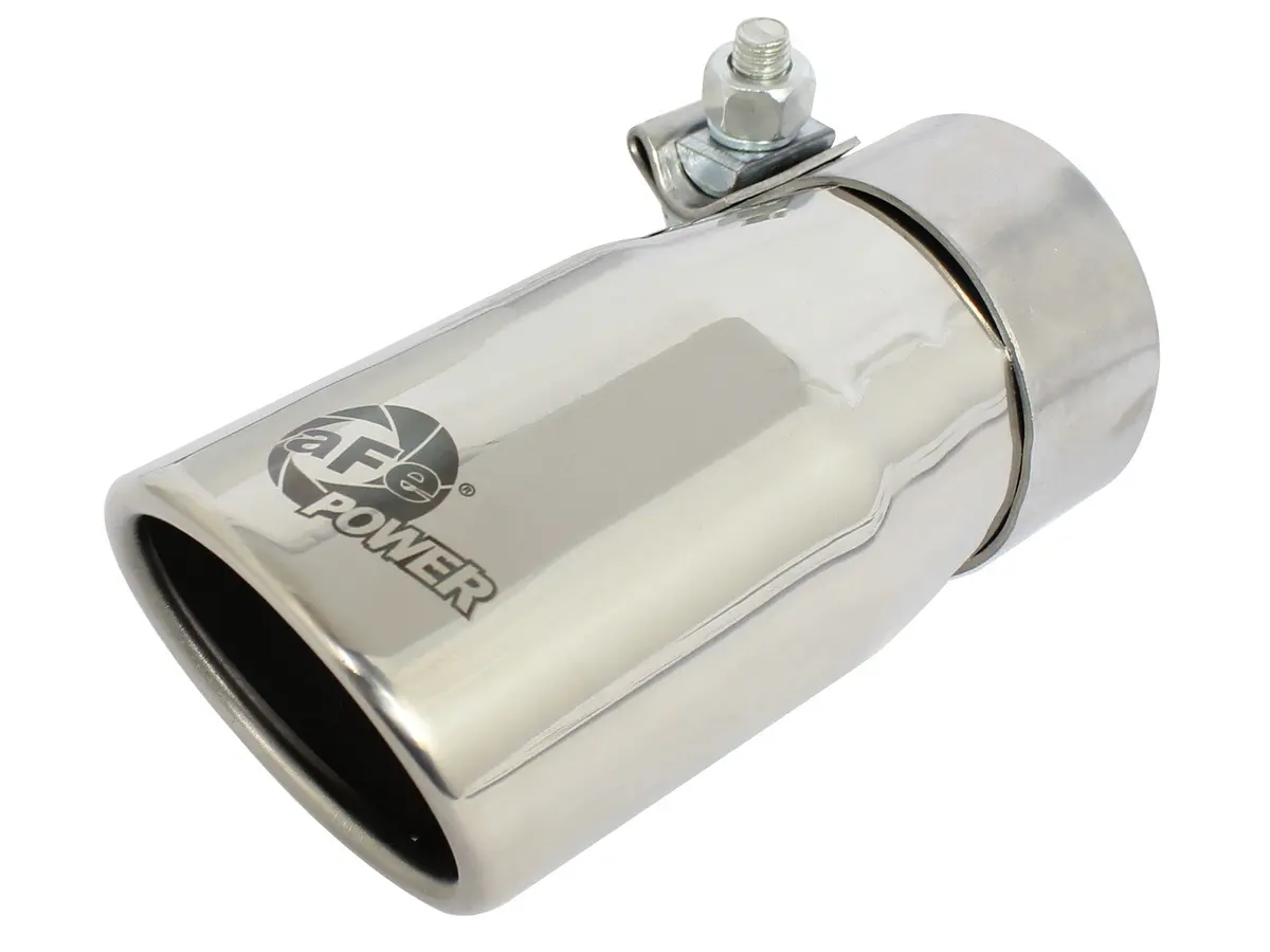 Afe: Mach Force-Xp 2-1/2" 304 Stainless Steel Exhaust Tip 2-1/2" In X 3-1/4" Out 6" L Bolt-On 1