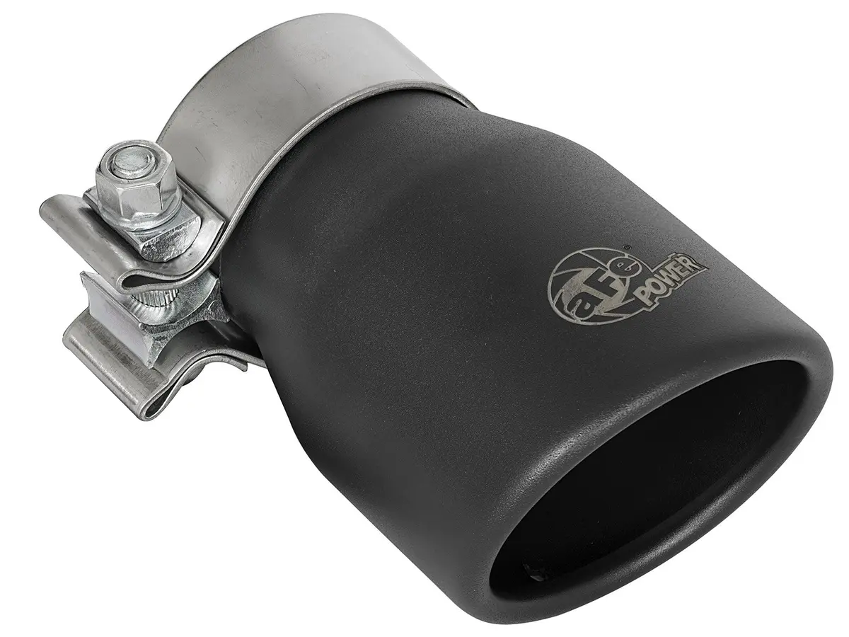 Afe: Mach Force-Xp 2-1/2" 409 Stainless Steel Exhaust Tip 2-1/2" In X 3-1/2" Out X 6" L Bolt-On 1