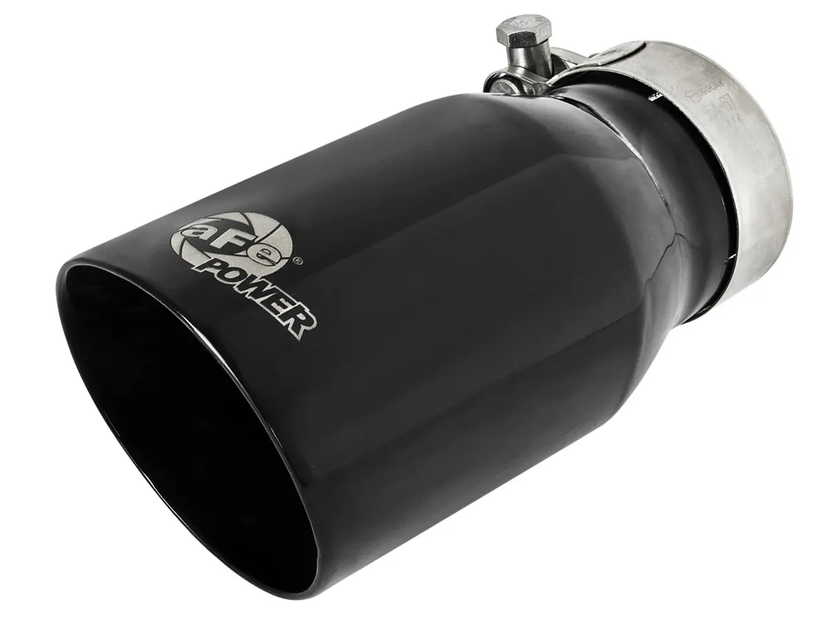 Afe: Mach Force-Xp 2-1/2" 304 Stainless Steel Exhaust Tip 2-1/2" In X 3-1/2" Out X 7"L Bolt-On 1