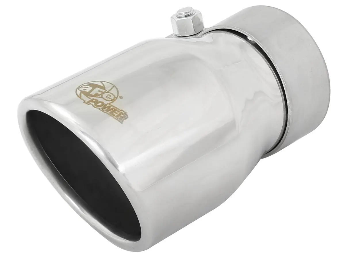 Afe: Mach Force-Xp 2-1/2" 304 Stainless Steel Exhaust Tip 2-1/2" In X 3-1/2" Out X 6" L Bolt-On 1