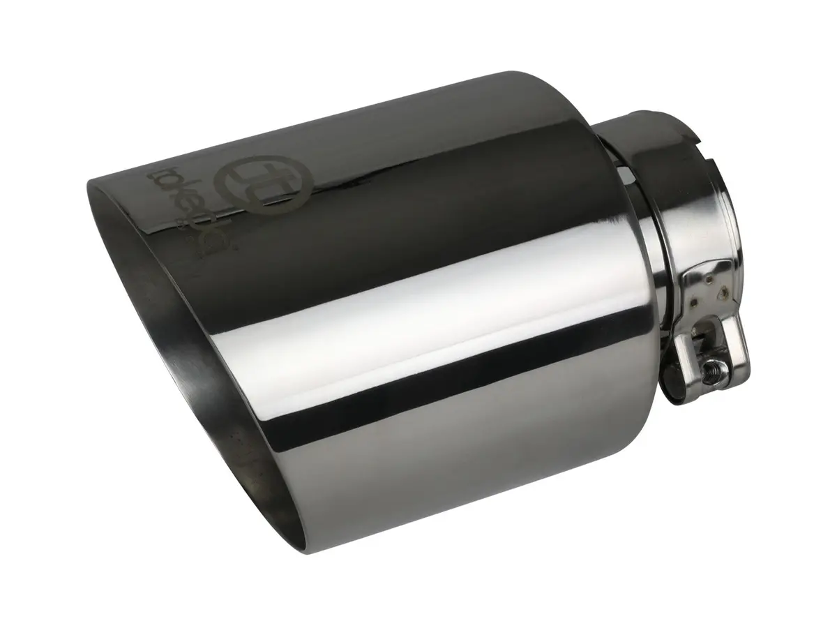 Afe: Takeda 2-1/2" 304 Stainless Steel Exhaust Tip 2-1/2" In X 4-1/2" Out X 7" L Bolt-On 1