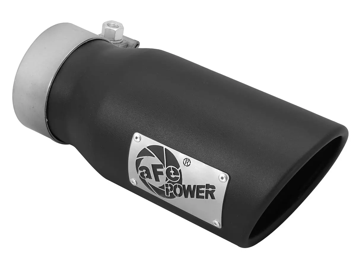 Afe: Mach Force-Xp 3" 409 Stainless Steel Exhaust Tip 3" In X 4" Out X 9" L Bolt-On 1