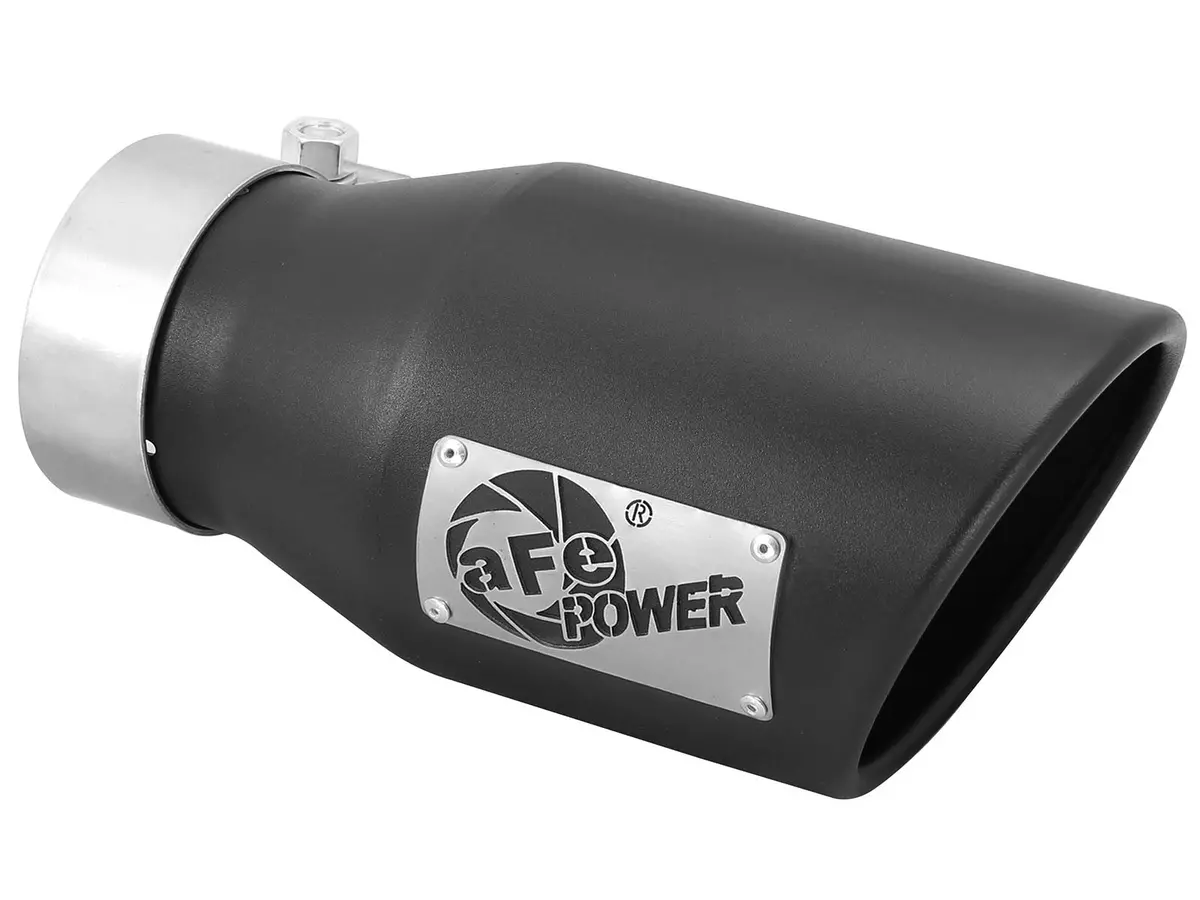 Afe: Mach Force-Xp 3" 409 Stainless Steel Exhaust Tip 3" In X 4-1/2" Out X 9" L Bolt-On 1