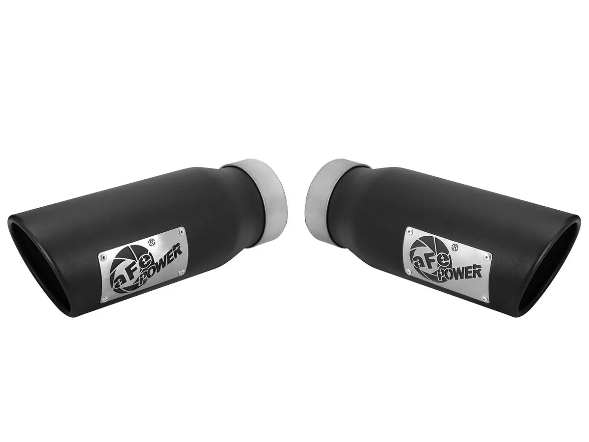 Afe: Mach Force-Xp 3-1/2" 409 Stainless Steel Exhaust Tip 3-1/2" In X 4-1/2" Out X 12" L Bolt-On 1