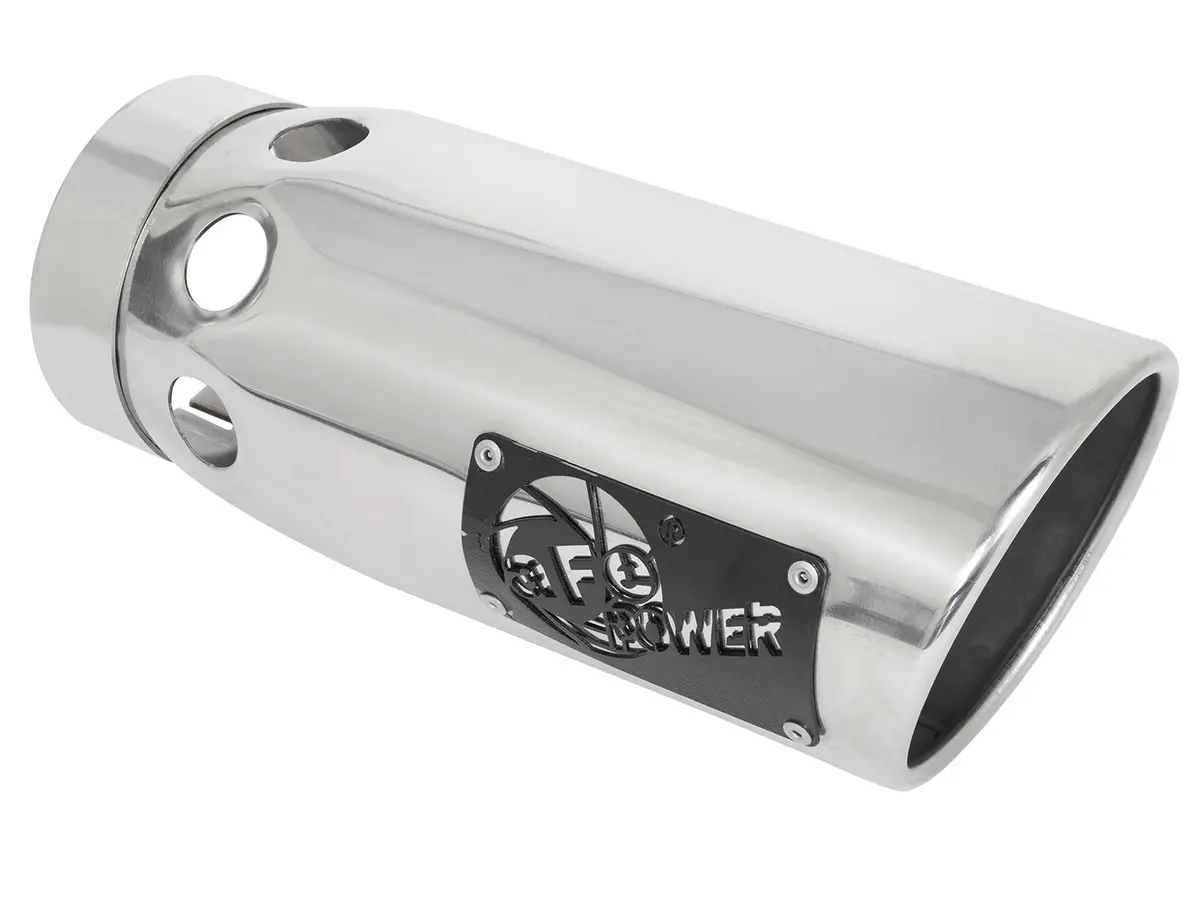 Afe: Mach Force-Xp 4" 304 Stainless Steel Intercooled Exhaust Tip 4" In X 5" Out X 12" L Bolt-On 1