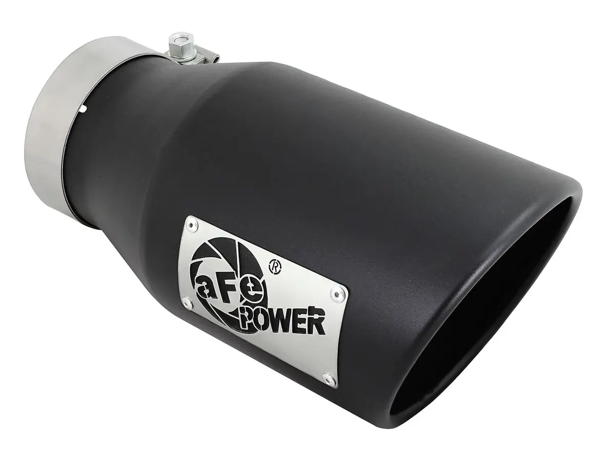 Afe: Mach Force-Xp 4" 409 Stainless Steel Exhaust Tip 4" In X 6" Out X 12" L Bolt-On Right 1