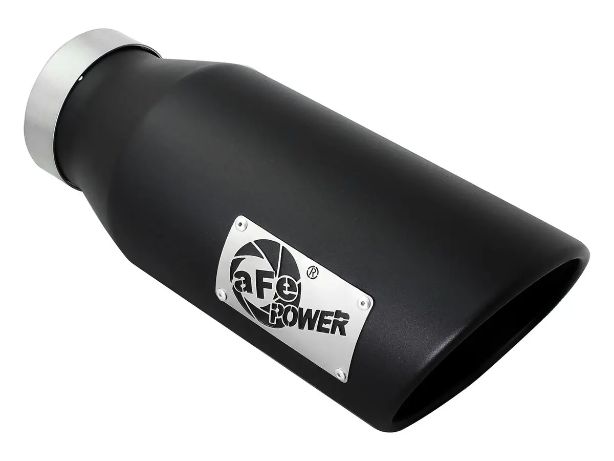 Afe: Mach Force-Xp 4" 409 Stainless Steel Exhaust Tip 4" In X 6" Out X 15" L Bolt-On Right 1