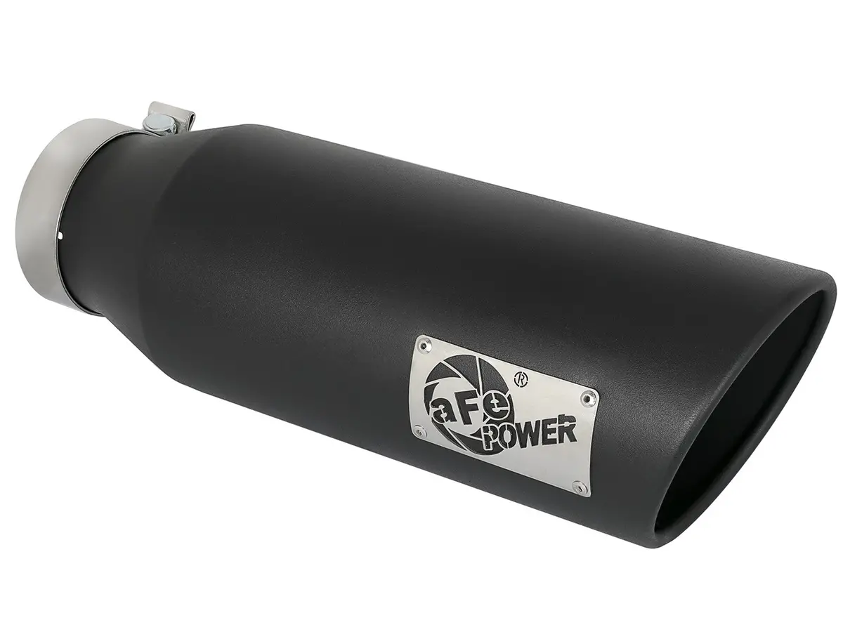 Afe: Mach Force-Xp 4" 409 Stainless Steel Exhaust Tip 4" In X 6" Out X 18" L Bolt-On Right 1