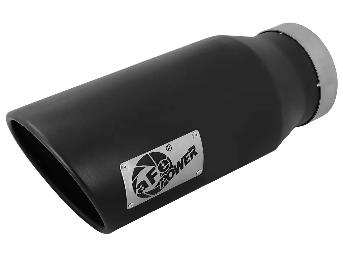 Afe: Mach Force-Xp 4" 409 Stainless Steel Exhaust Tip 4" In X 6" Out X 15" L Bolt-On Left 1
