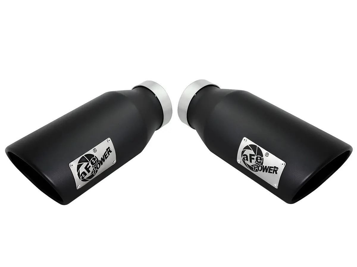 Afe: Mach Force-Xp 4" 409 Stainless Steel Exhaust Tip Dual 4" In X 6" Out X 15" L Bolt-On 1