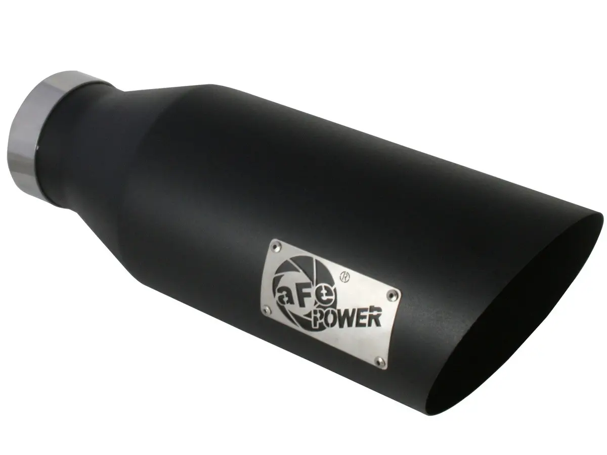 Afe: Mach Force-Xp 4" 409 Stainless Steel Exhaust Tip 4" In X 7" Out X 18" L Bolt-On Right 1